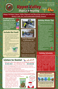 Upper Valley Newsletter Holiday 2021 thumbnail